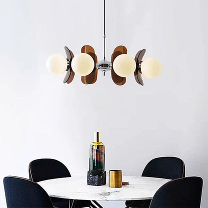 Melora Bauhaus Chandelier Glass Metal