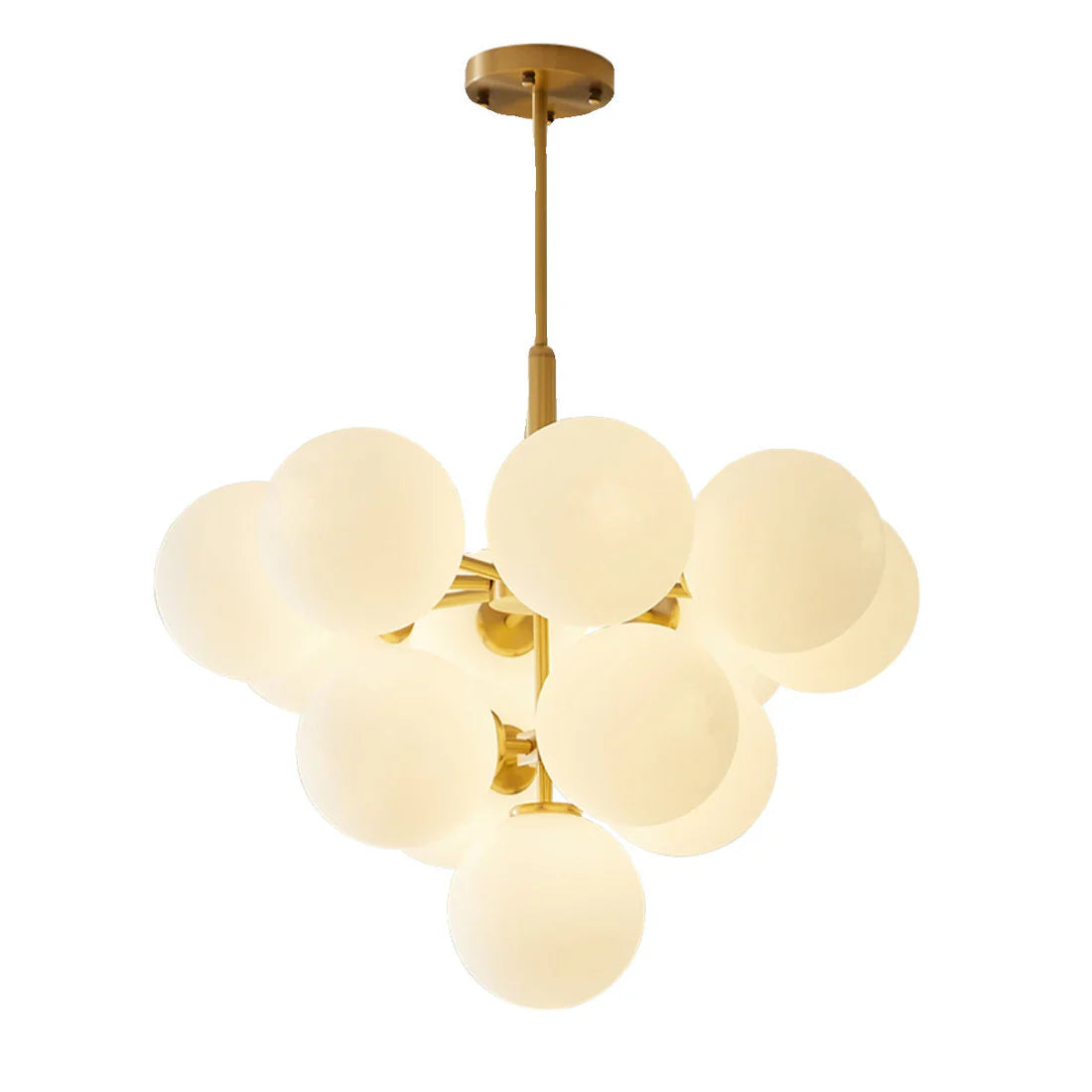 Auralith Scandinavian Chandelier with Glass Balls