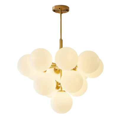 Auralith Scandinavian Chandelier with Glass Balls