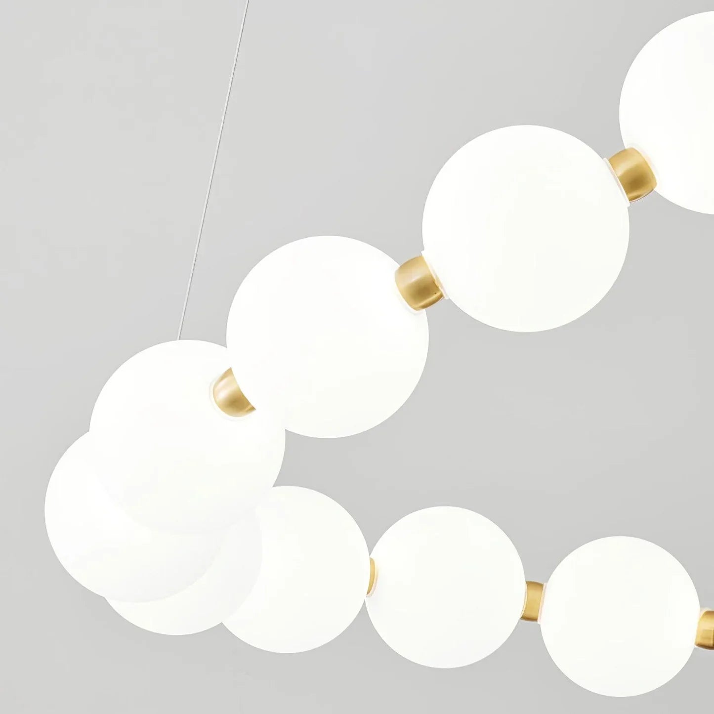 Tessara Brass Acrylic Chandelier