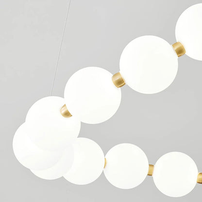 Tessara Brass Acrylic Chandelier
