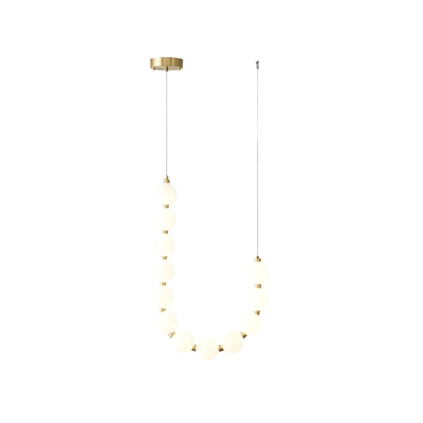 Tessara Brass Acrylic Chandelier