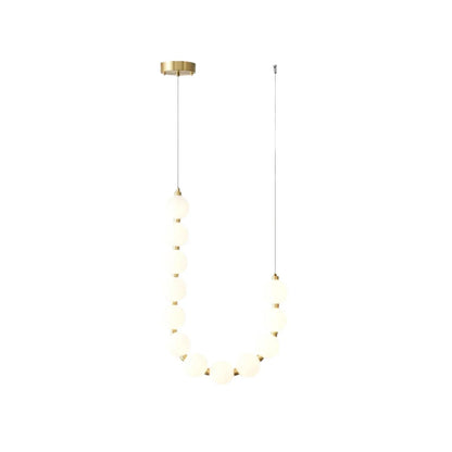 Tessara Brass Acrylic Chandelier