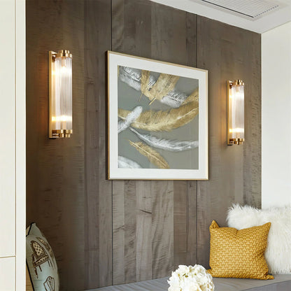 Elarisca Vintage Glass Wall Lamp with LED in Retro Style