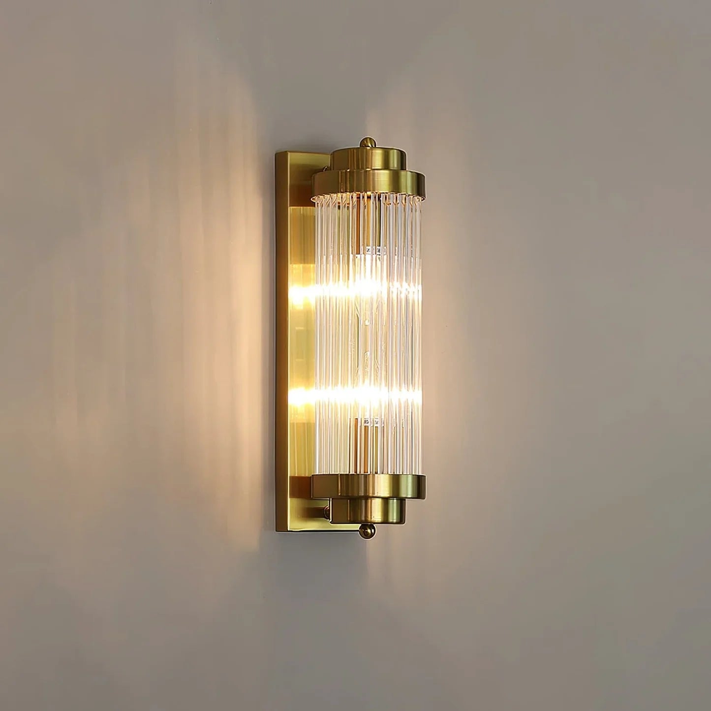 Elarisca Vintage Glass Wall Lamp with LED in Retro Style