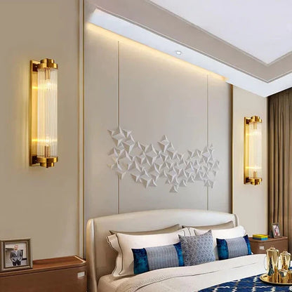 Elarisca Vintage Glass Wall Lamp with LED in Retro Style