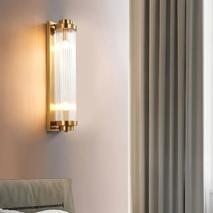 Elarisca Vintage Glass Wall Lamp with LED in Retro Style
