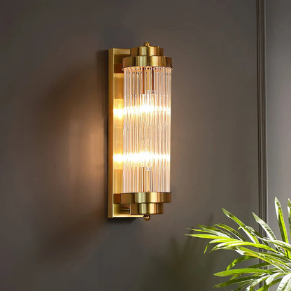 Elarisca Vintage Glass Wall Lamp with LED in Retro Style