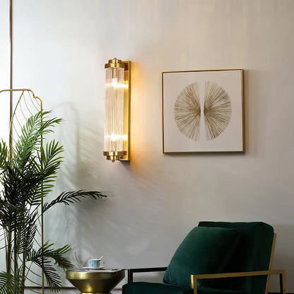 Elarisca Vintage Glass Wall Lamp with LED in Retro Style