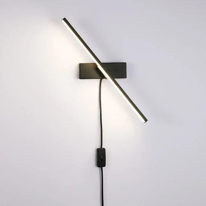Palessa Adjustable Nordic LED Wall Lamp with Plug and Remote