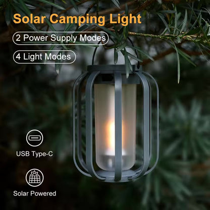 Flickering Flame Solar Lantern