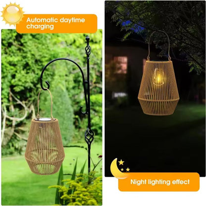 Tiveario Home™ Solar Bamboo Lantern (Set of 2)