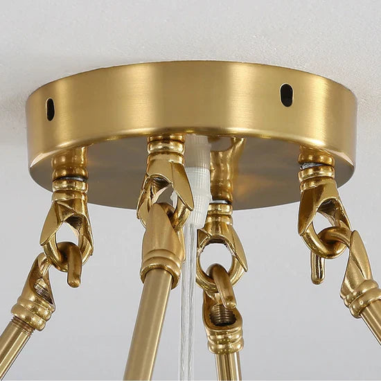 Valena - Shell Chandelier of Glass and Metal