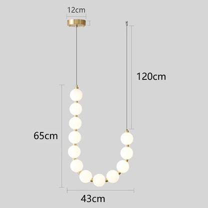 Tessara Brass Acrylic Chandelier