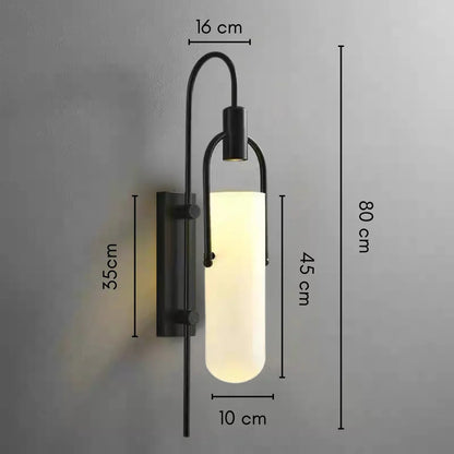 Orana Industrial Glass Wall Lamp