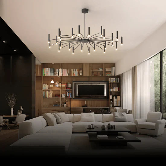 Clarona Elegant Chandelier with Candle Lights
